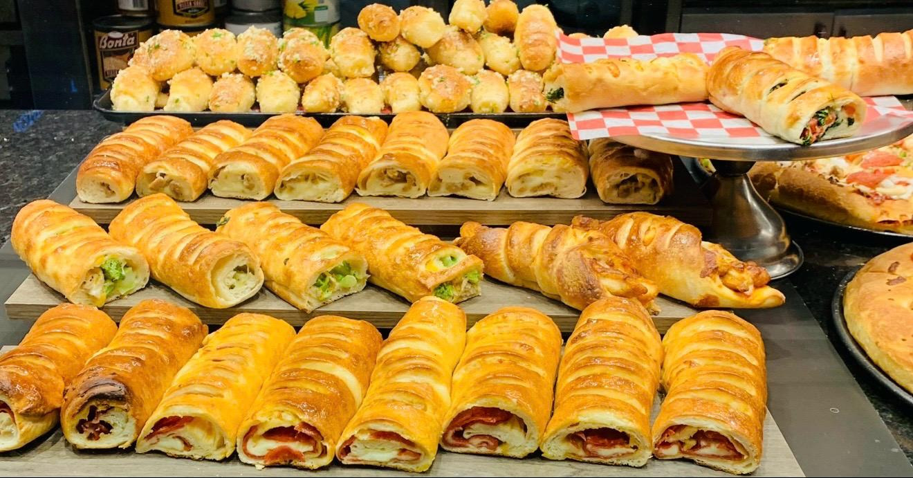 Stromboli selection for group catering